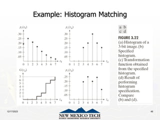 12/17/2023 46
Example: Histogram Matching
 