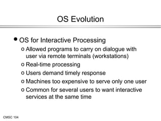 Evolution of Operating system is explained | PPT