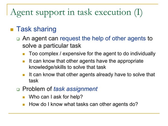 Lecture 5 - Agent communication | PDF