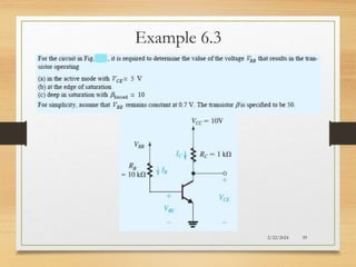 Characteristics of Bipolar Junction Transistor | PPTX