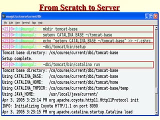 From Scratch to ServerFrom Scratch to Server
 