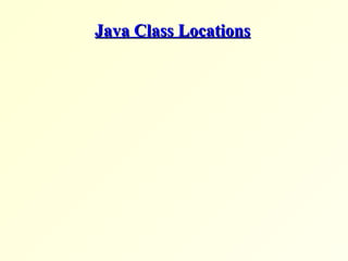 Java Class LocationsJava Class Locations
 