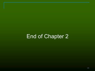 121
End of Chapter 2
 