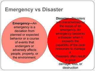 RiskThe probability that a community’s structure or geographic area is to be damaged or disrupted by the impact of a particular hazard, on account of their nature, construction, and proximity to a hazardous area. 