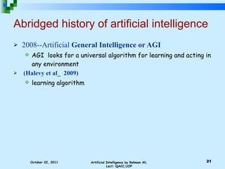 Lect#1 (Artificial Intelligence )