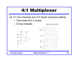 Lecture on Introduction to VLSI circuits and layouts | PDF