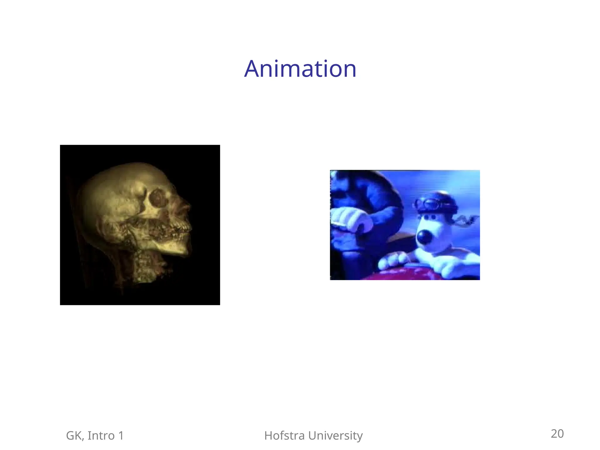 GK, Intro 1 Hofstra University 20
Animation
 