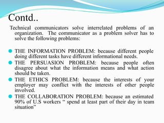 technical communications unit 1 notesby Sehran Rubani | PDF