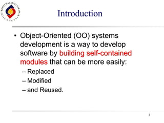 Object Oriented Software Development revision slide | PPT