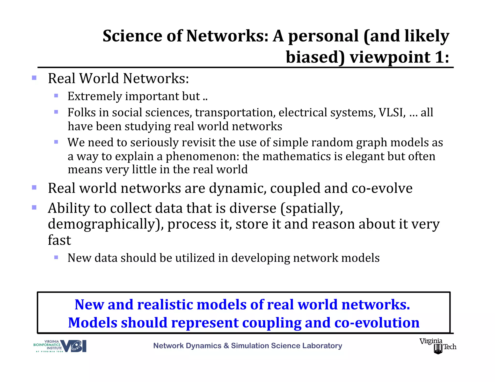 Network Science: Theory, Modeling and Applications | PPT