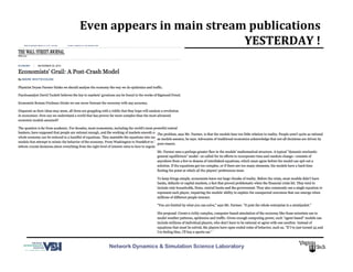 Network Dynamics & Simulation Science Laboratory
Even	
  appears	
  in	
  main	
  stream	
  publications	
  
YESTERDAY	
  !	
  	
  
 