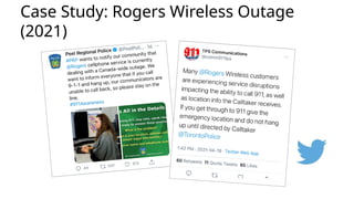 Case Study: Rogers Wireless Outage
(2021)
 