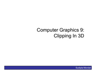 Lect11 clipping in3d | PDF