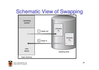 Schematic View of Swapping




                         42
 