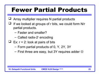 Datapath functional units in A__VLSI ppt | PPT | Free Download