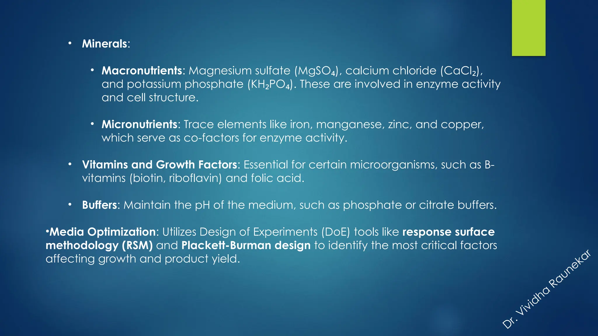 Designing Fermentation Media, Inoculum Development Strategies, Storage ...
