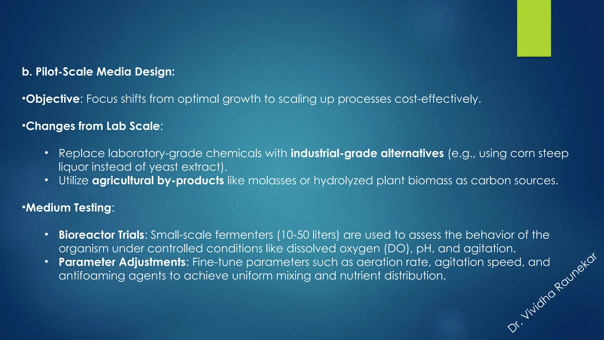 Designing Fermentation Media, Inoculum Development Strategies, Storage ...