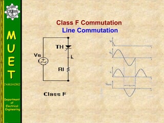 M
U
E
T
JAMSHORO
Department
of
Electrical
Engineering
Class F Commutation
Line Commutation
 