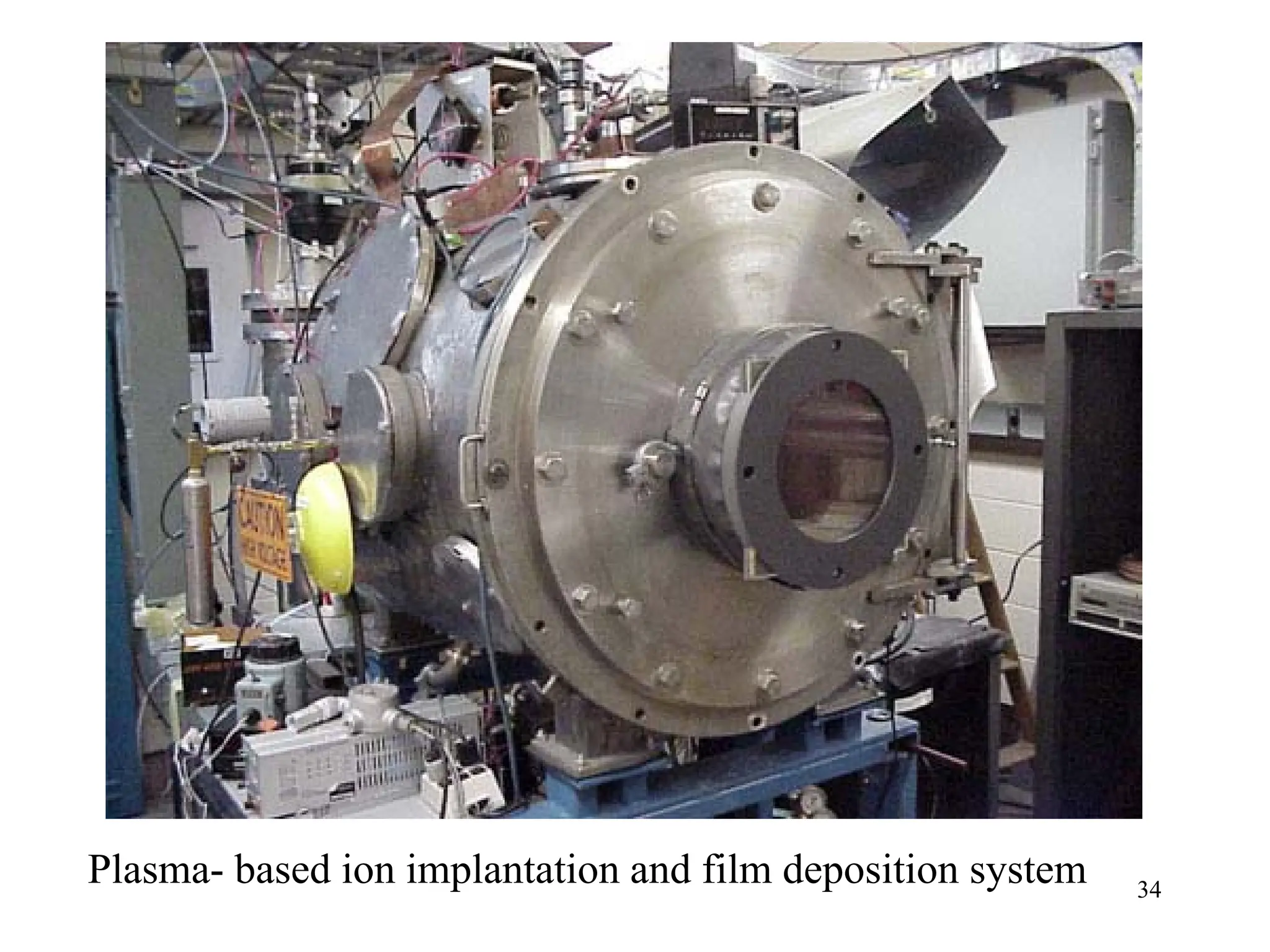 34
Plasma- based ion implantation and film deposition system
 
