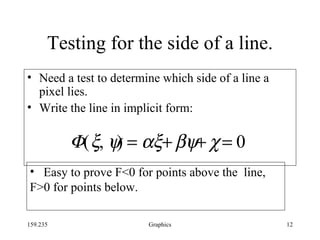Line Point Test Lect14 lines+circles | PPT