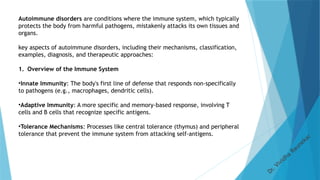 Autoimmune disorders and Hypersensitivity | PPTX