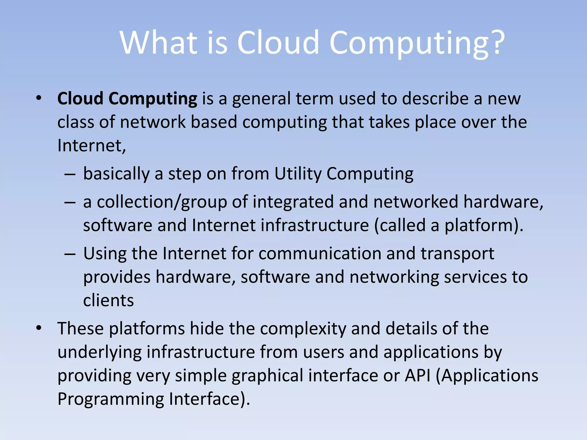 Introduction to Cloud Computing | PPT
