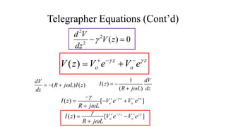 LECT 1 Part 2 - The Transmission Line Theory.pptx