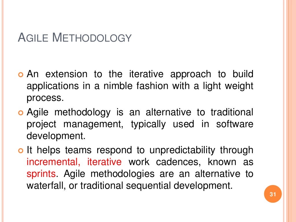 Software Engineering Methodology