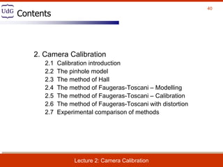 Lecture 2 Camera Calibration | PDF