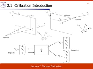 Lecture 2 Camera Calibration | PDF