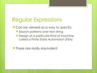 Regular-expressions in NLP and regular expression with example | PPTX ...