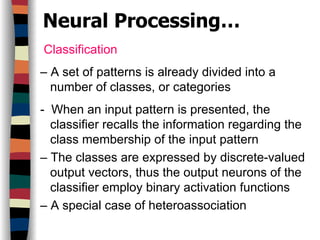 Artificial Neural Networks Lect2: Neurobiology & Architectures of ANNS ...