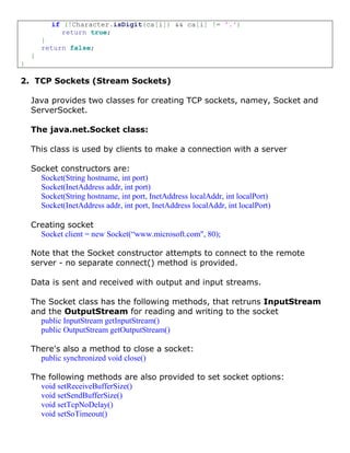 java sockets | PDF