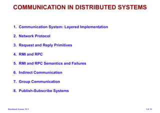 COMMUNICATION IN DISTRIBUTED SYSTEMS | PPT