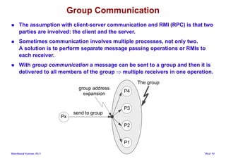 COMMUNICATION IN DISTRIBUTED SYSTEMS | PDF