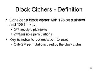 Introduction to Block cipher Technology -unit 1 | PPT