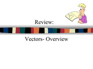 Review:
Vectors- Overview
 