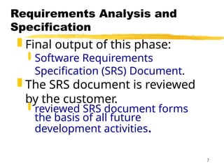 Final Requirements Requirement analysis and specification_se | PPT