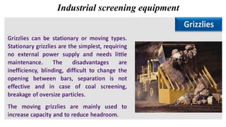 Industrial screening equipment
 