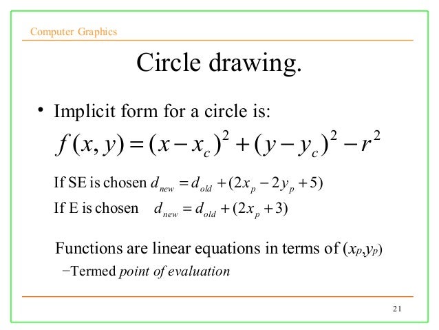 Dda Line Drawing Algorithm Full Form : Lect cg