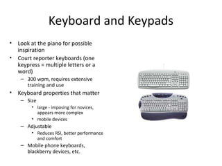 Interaction devices in human Computer Interface(Human Computer ...