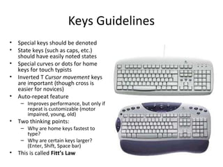 Key Guidelines Computer Interaction devices in human Computer Interface(Human Computer ...