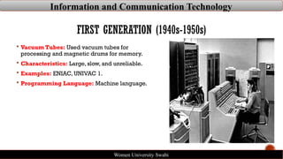 Comprehensive Overview of Computer Generations and ICT Evolution | PPTX