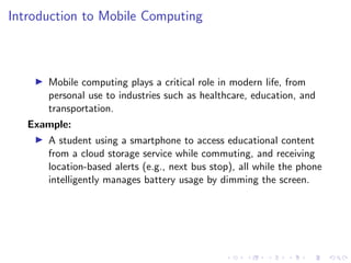 Mobile Computing(Ubiquitious computing1) | PPT