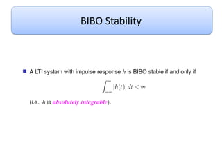 BIBO Stability
 