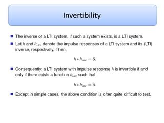 Invertibility
 