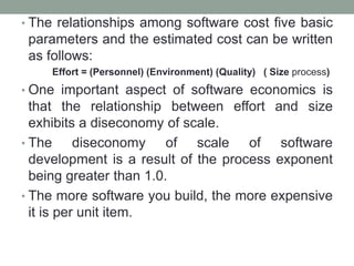 Lect4 software economics | PPTX