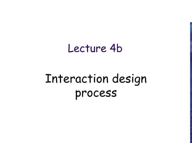 Interaction design process in human Computer Interface(Human computer ...
