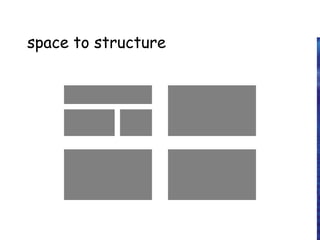 space to structure
 