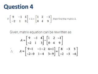 Question 4
 